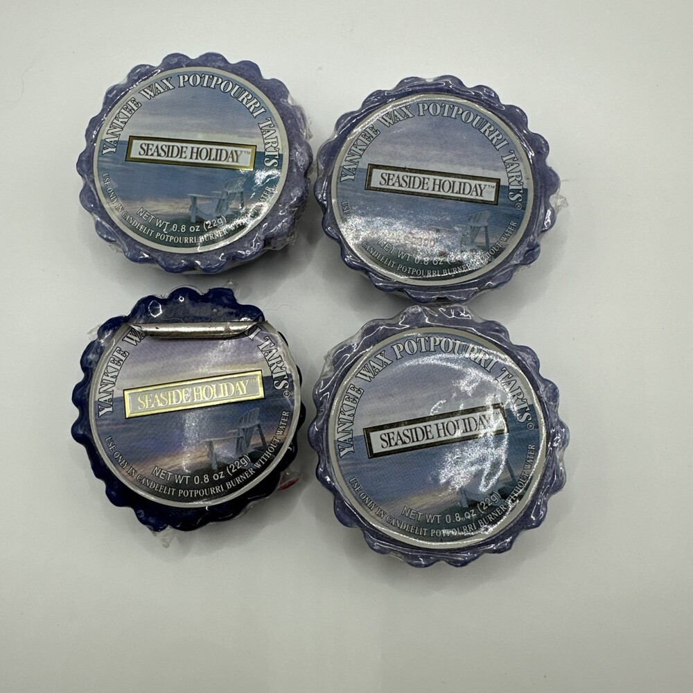 Lot Of 4 Yankee Candle Tarts Potpourri SEASIDE HOLIDAY LIMITED EDITION RETIRED